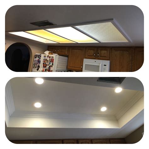 recessed can overhead light box